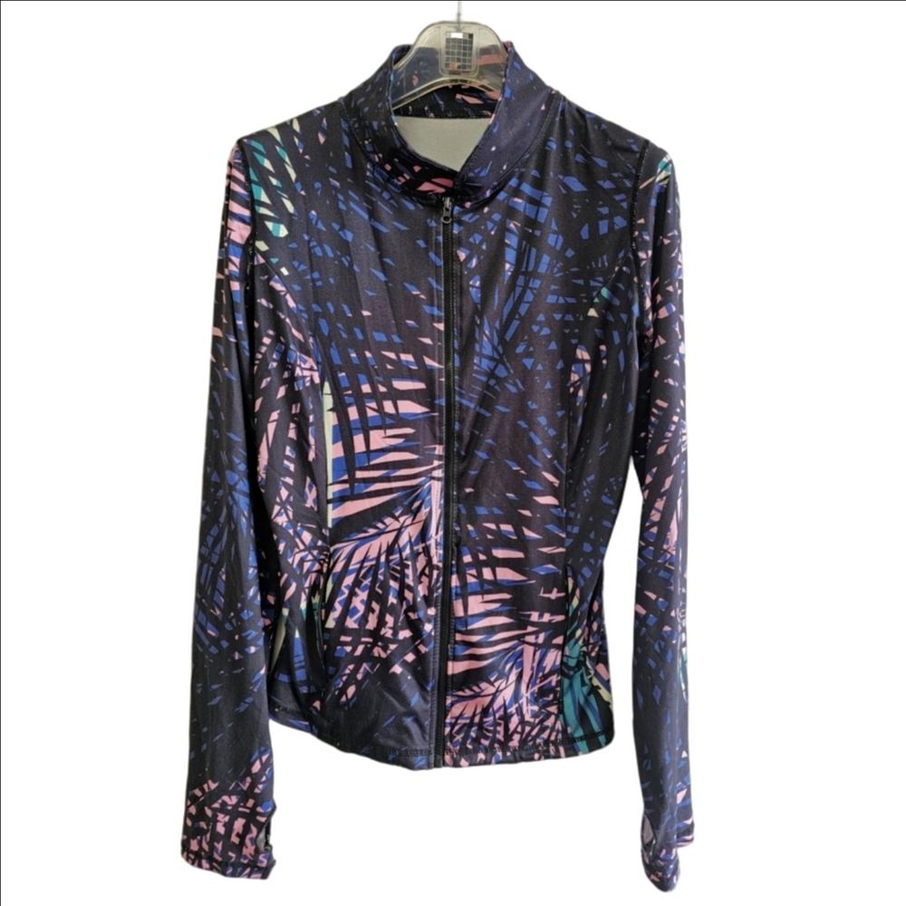 High Neck Long Zipper Activewear Jacket